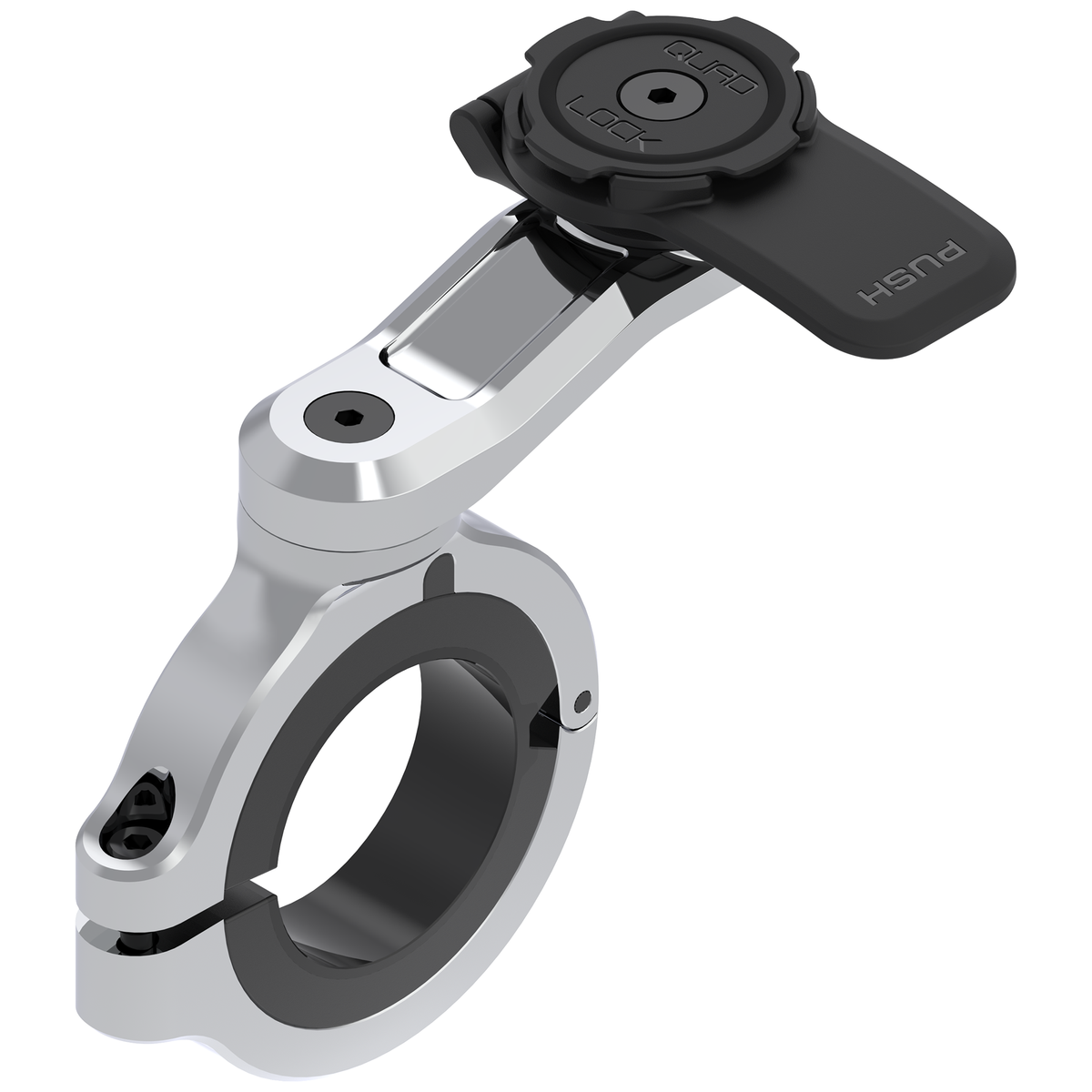 Quad Lock Motorcycle Handlebar Mount Pro Chrome - Large