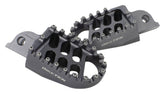 BikeTek MX Forged Wide Platform Footpegs Suzuki Gunmetal #33GM
