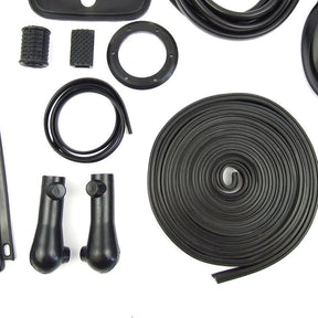 Vespa VLB Super Sprint Rally Rubber Set Kit Pack - Black