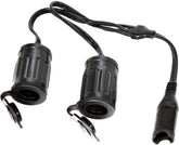 Optimate O26  Y-Splitter SAE to 2 x Cig Socket - Beedspeed