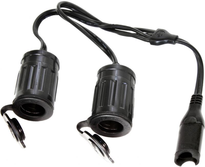 Optimate O26  Y-Splitter SAE to 2 x Cig Socket - Beedspeed
