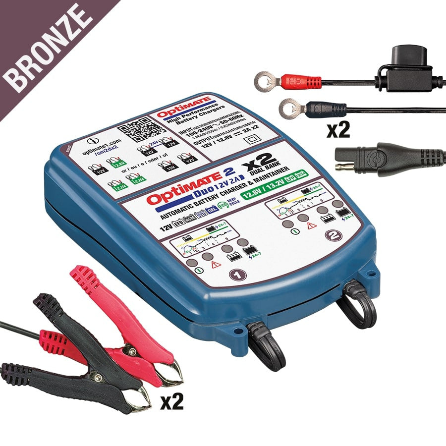 Optimate 2 Duo Dual Bank Charger - Beedspeed