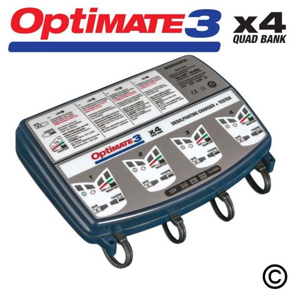 OptiMate 3 Quad Bank 12V Battery Charger - Beedspeed