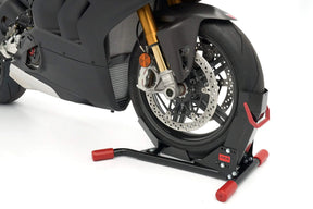 AceBikes Steadystand Front Wheel Motorcycle Stand Support - Black - Beedspeed