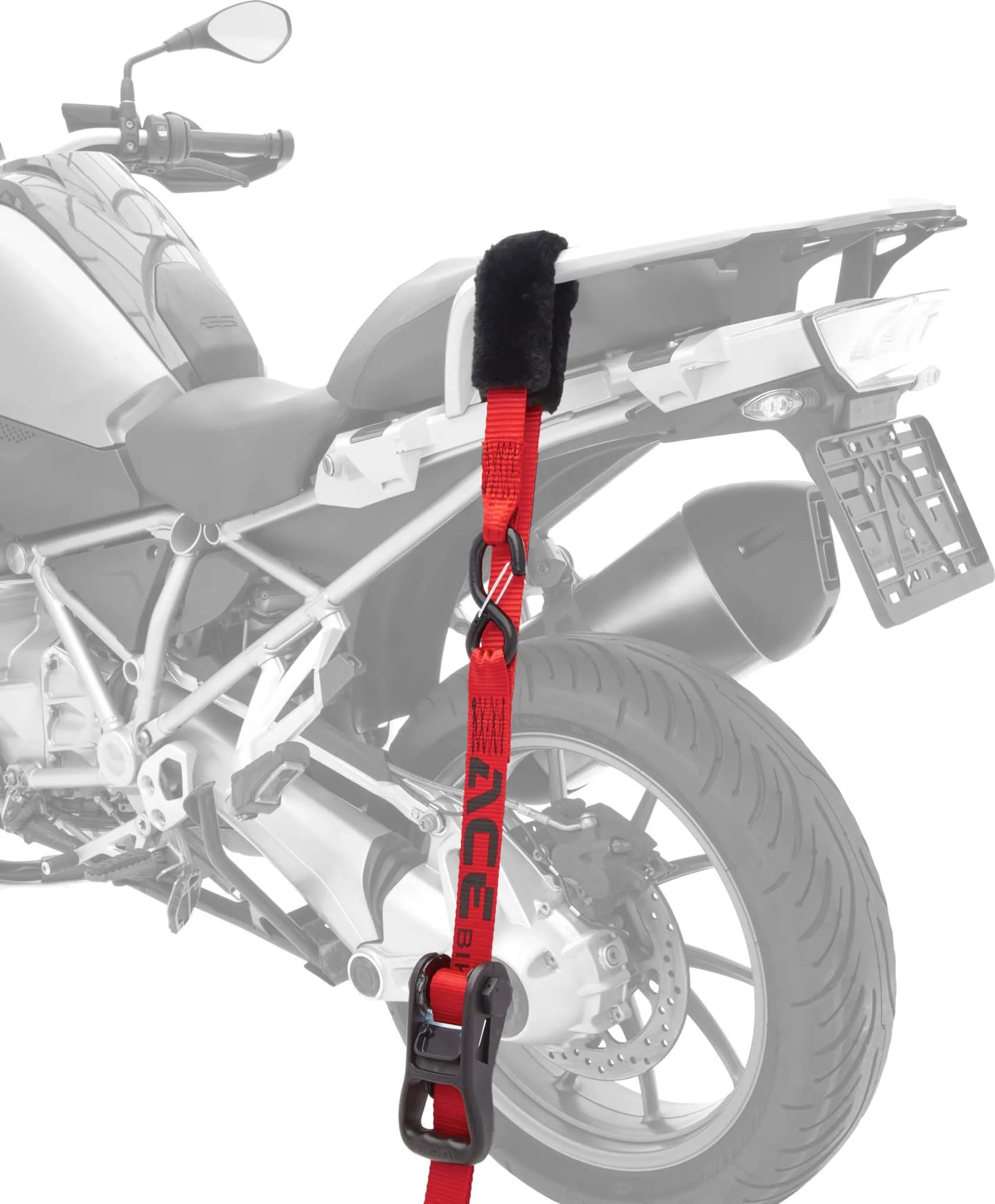 AceBikes Ratchet Deluxe 2-Pack Motorcycle Tie Down Straps Heavy Duty - Beedspeed