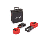 AceBikes Ratchet Essential 2-Pack Motorcycle Tie Down Straps Heavy Duty - Beedspeed