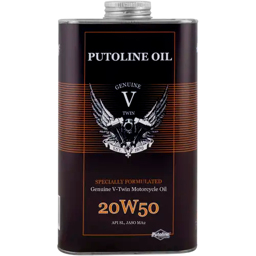 Putoline Genuine V-Twin 20W-50 Fully Synthetic Motorcycle Oil 1 Litre