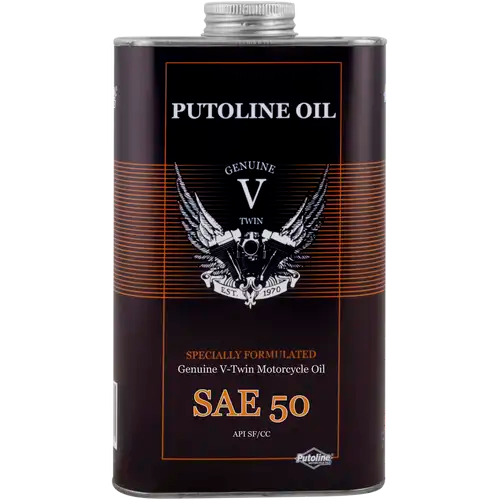 Putoline Genuine V-Twin SAE 50W Mineral Motorcycle Engine Oil 1 Litre