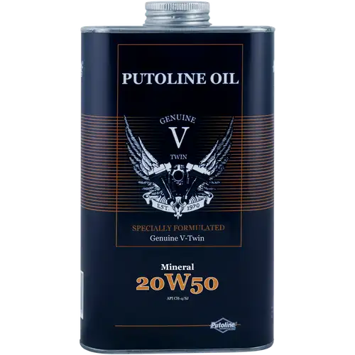 Putoline Genuine V-Twin 20W/50 Mineral Motorcycle Oil 1 Litre