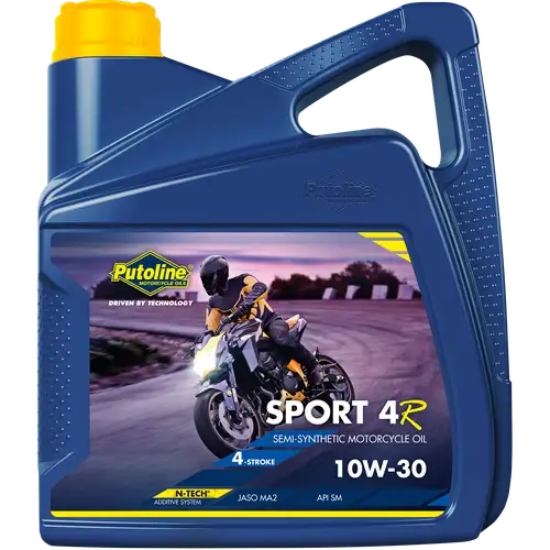 Putoline Sport 4R 10W/30 N-Tech Semi Synthetic Motorcycle Motorbike Oil 4 Litre