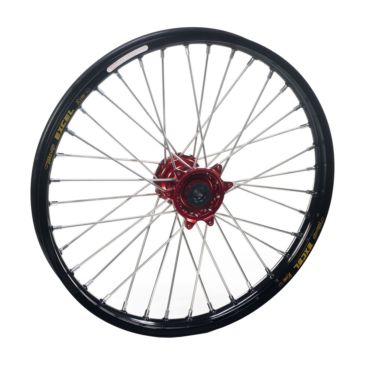 Honda CR CRF 1995-2025 Front Wheel 21x1.60 Black Rim Red Hub - Haan Wheels - Beedspeed