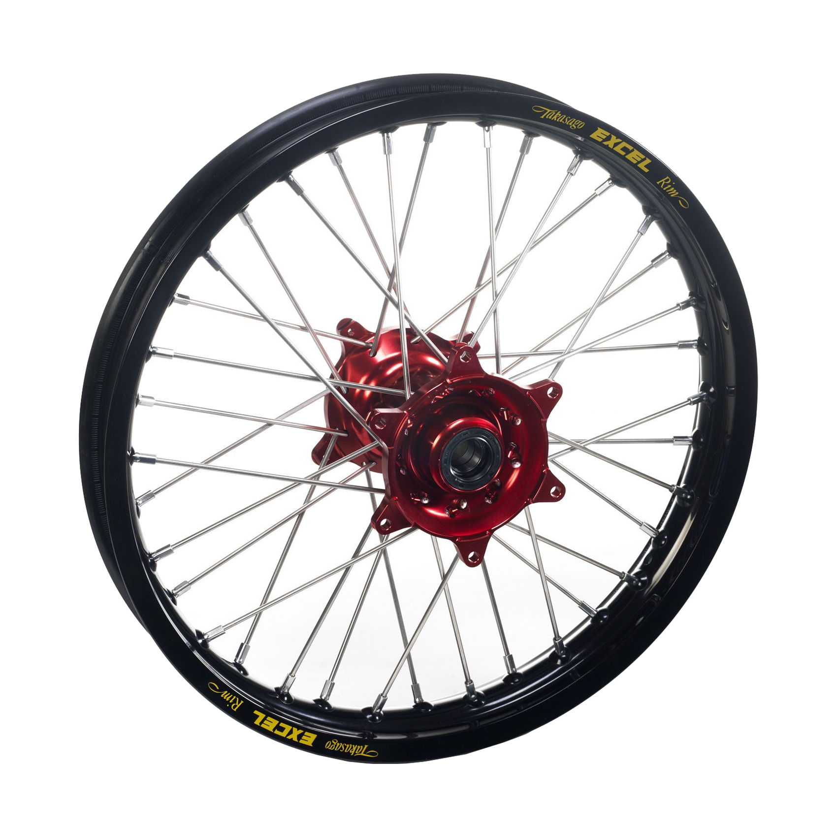 Honda CRF450 2013-2026 Rear Wheel 19x2.15 Black Rim Red Hub - Haan Wheels