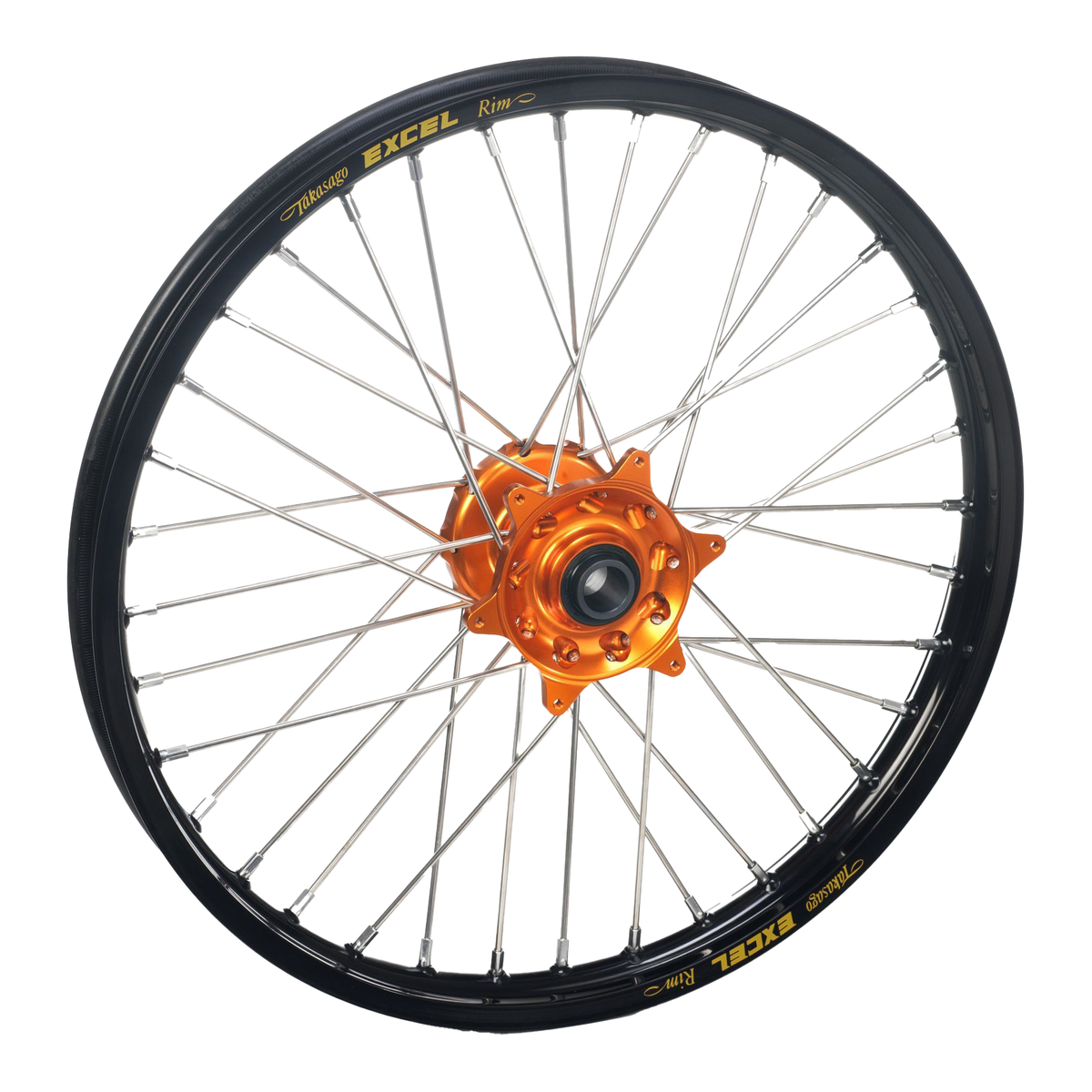 KTM EXC EXCF A60 Rear Wheel 18x2.15 Orange Hub - Haan Wheels