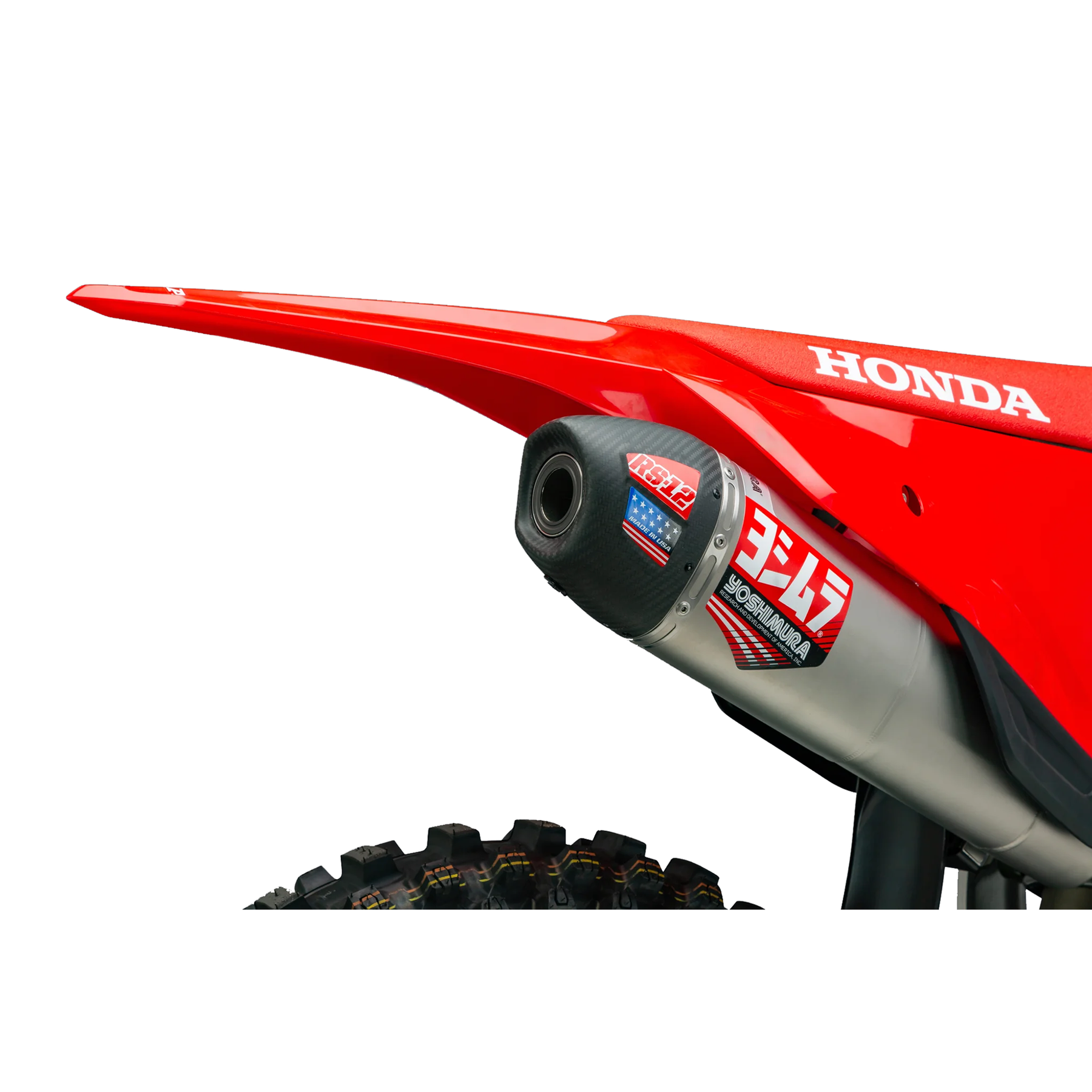 Honda CRF450R 2021–2024 Yoshimura RS-12 Full Exhaust System Stainless Steel