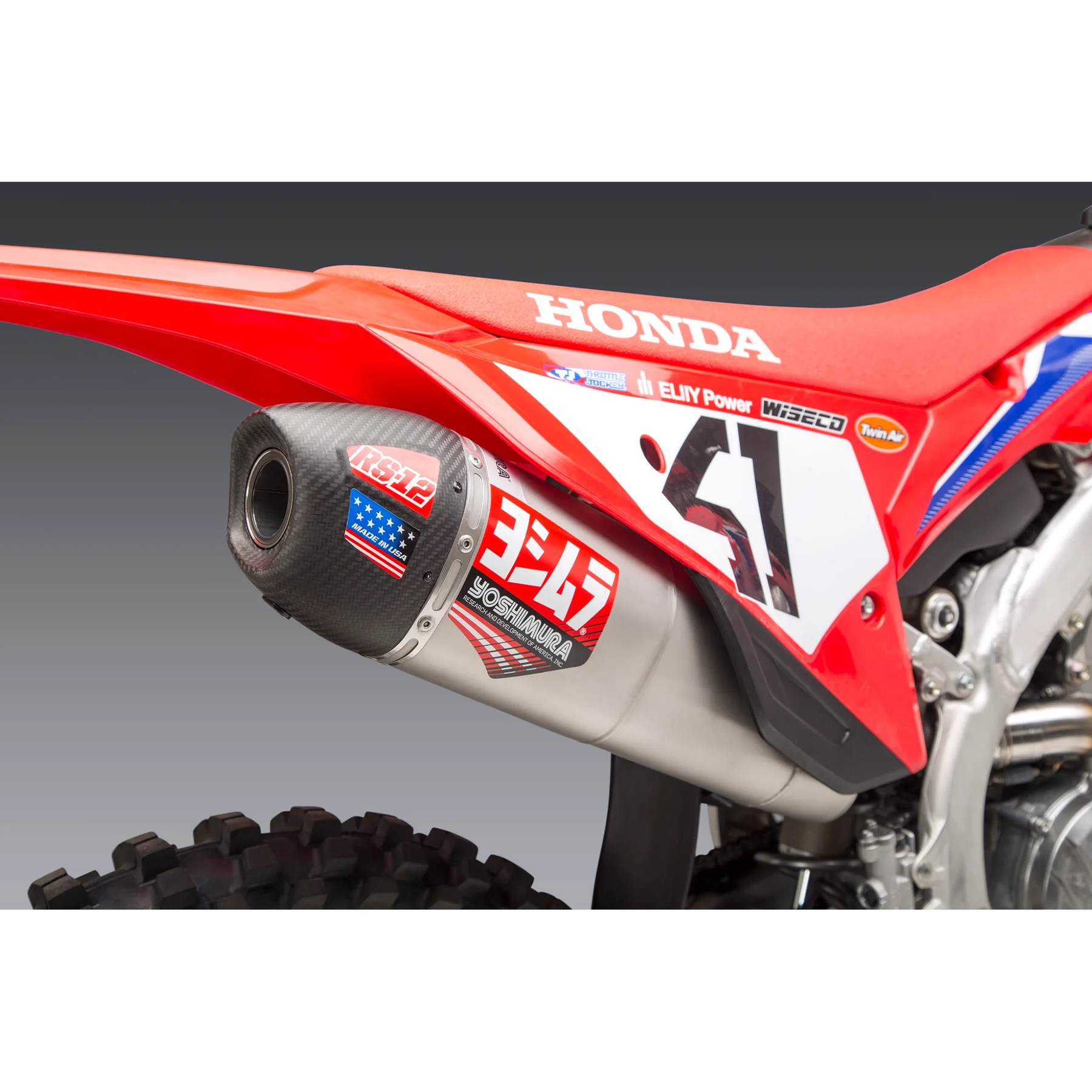 Honda CRF250R 2022–2024 Yoshimura RS-12 Full Exhaust System Stainless Steel