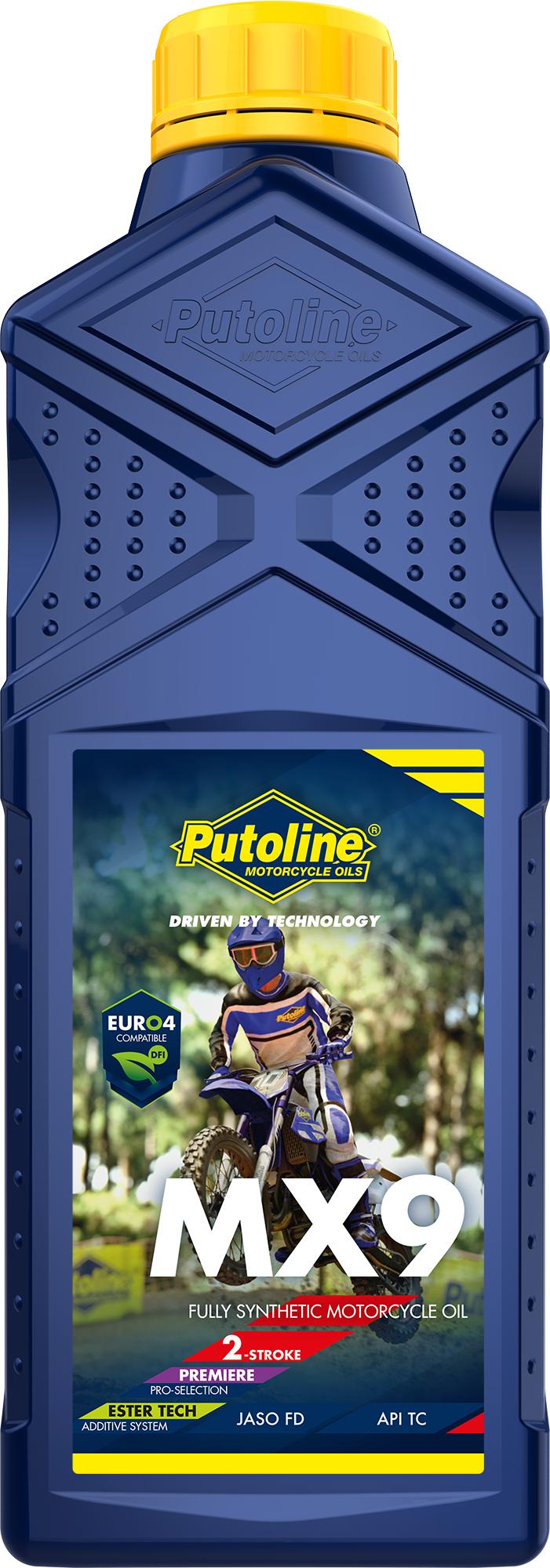 Putoline MX9 Ester Tech Fully Synthetic Two Stroke Injet/Pre Mix 1 Litre