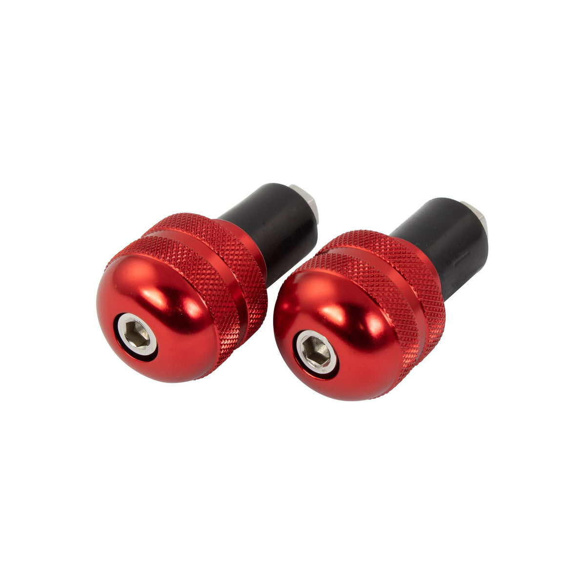 Bike It Red 18mm Round Motorcycle Bar End Weights - Beedspeed