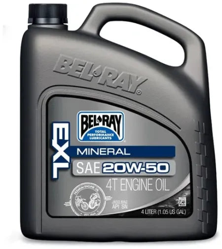 Bel-Ray EXL Mineral 4T Engine Oil 20W-50 4L