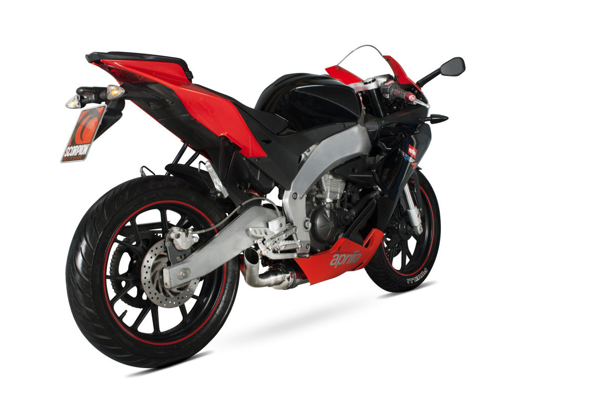 Aprilia RS4 125 (2011–2016) Scorpion Exhaust  Underbelly Slip-On – Stainless Steel