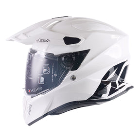Airoh Commander Adventure Dual Sport Motorcycle Motorbike Helmet - White Gloss