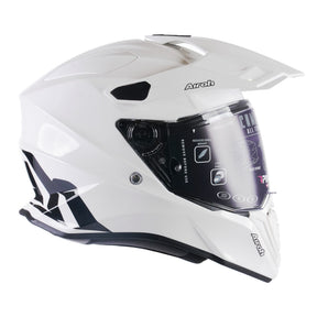Airoh Commander Adventure Dual Sport Motorcycle Motorbike Helmet - White Gloss
