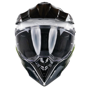 Airoh Commander Dual Sport Adventure Motorcycle Motorbike Helmet - Progress Lime Gloss