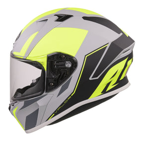 Airoh Valor Full Face Motorcycle Motorbike Helmet - Matt WINGS FLURO YELLOW