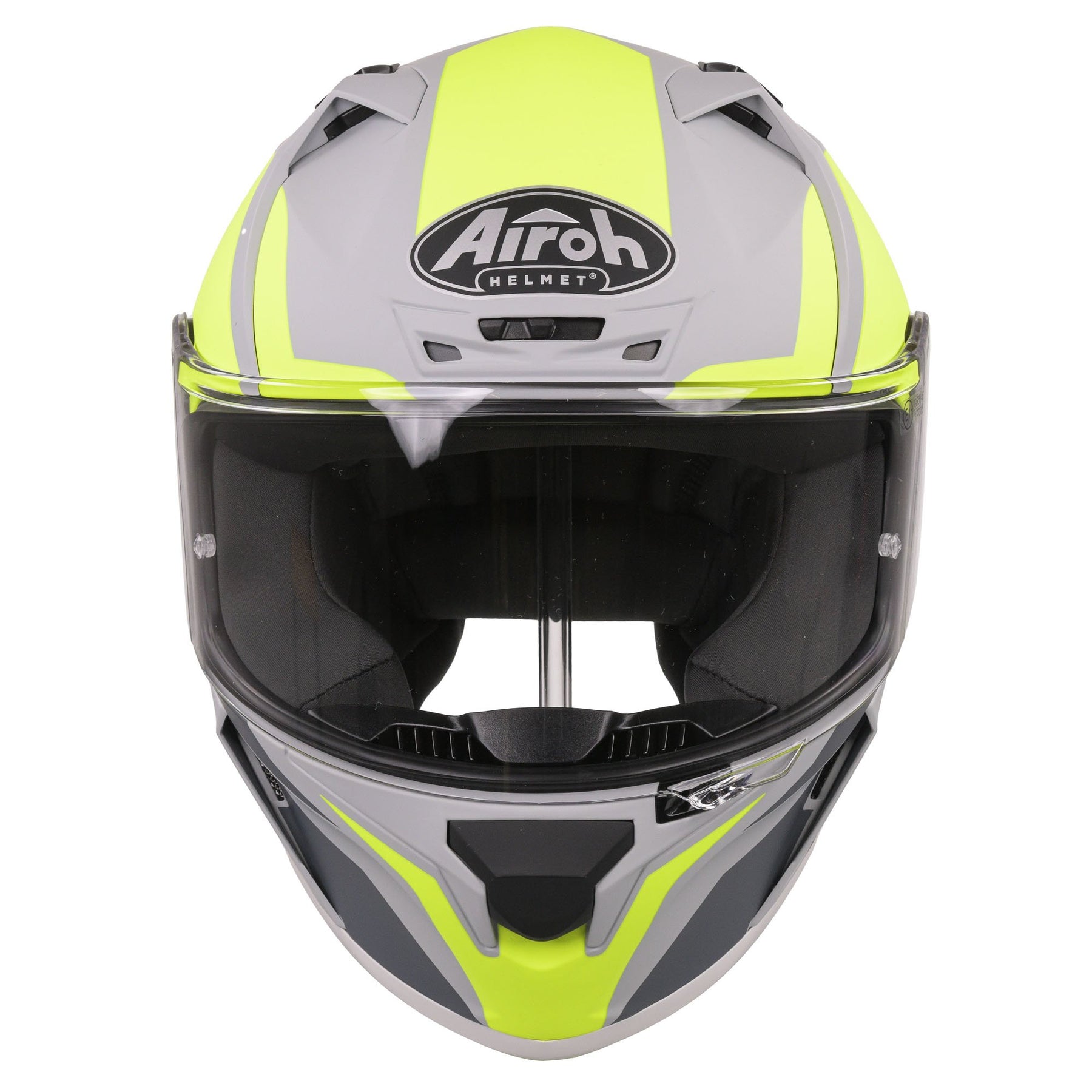 Airoh Valor Full Face Motorcycle Motorbike Helmet - Matt WINGS FLURO YELLOW