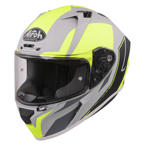 Airoh Valor Full Face Motorcycle Motorbike Helmet - Matt WINGS FLURO YELLOW