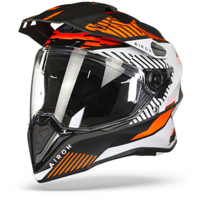 Airoh Commander Adventure Motorcycle Motorbike Helmet - 'Boost' Orange Matt