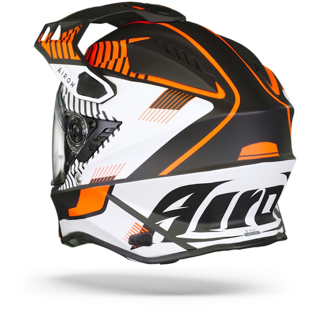 Airoh Commander Adventure Motorcycle Motorbike Helmet - 'Boost' Orange Matt