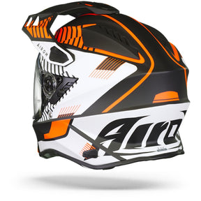 Airoh Commander Adventure Motorcycle Motorbike Helmet - 'Boost' Orange Matt