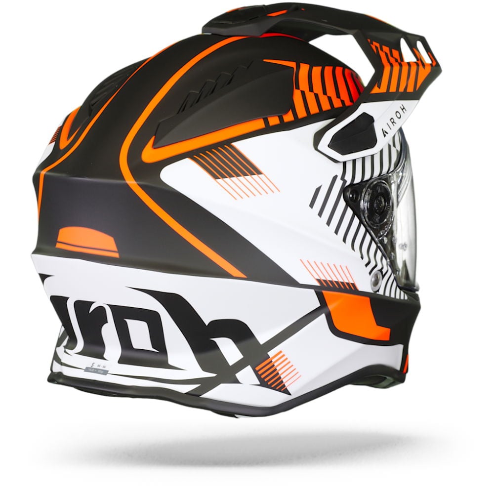 Airoh Commander Adventure Motorcycle Motorbike Helmet - 'Boost' Orange Matt