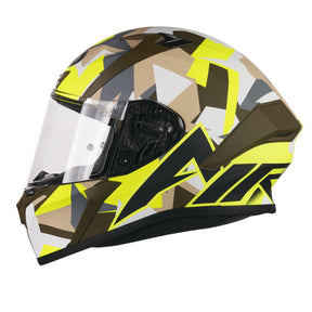 Airoh Valor Full Face Motorcycle Motorbike Helmet - 'Army' (Matt)