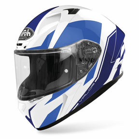 Airoh Valor Full Face Motorcycle Motorbike Helmet - 'Wings Blue' (Gloss)