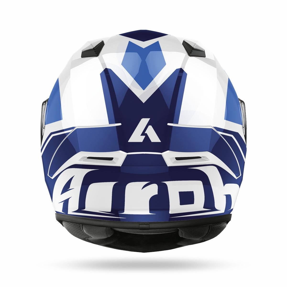 Airoh Valor Full Face Motorcycle Motorbike Helmet - 'Wings Blue' (Gloss)