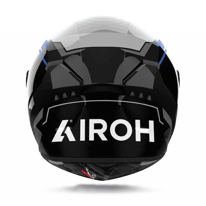 Airoh Connor ECE Full Face Motorcycle Motorbike Helmet - Ego Blue Gloss ECE 2206