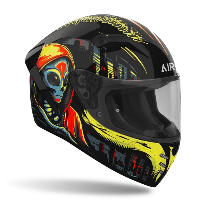 Airoh Connor Full Face Motorcycle Motorbike Helmet - Double Face Gloss  ECE 2206