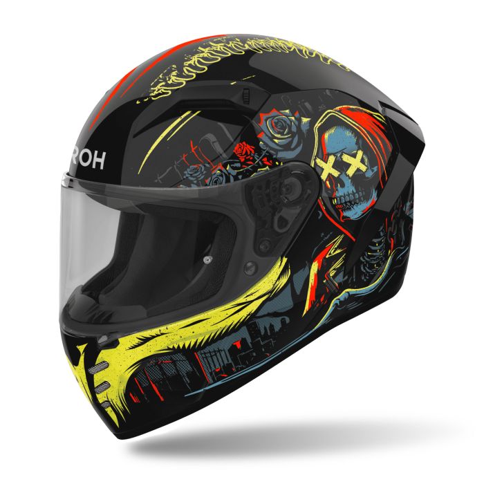 Airoh Connor Full Face Motorcycle Motorbike Helmet - Double Face Gloss  ECE 2206