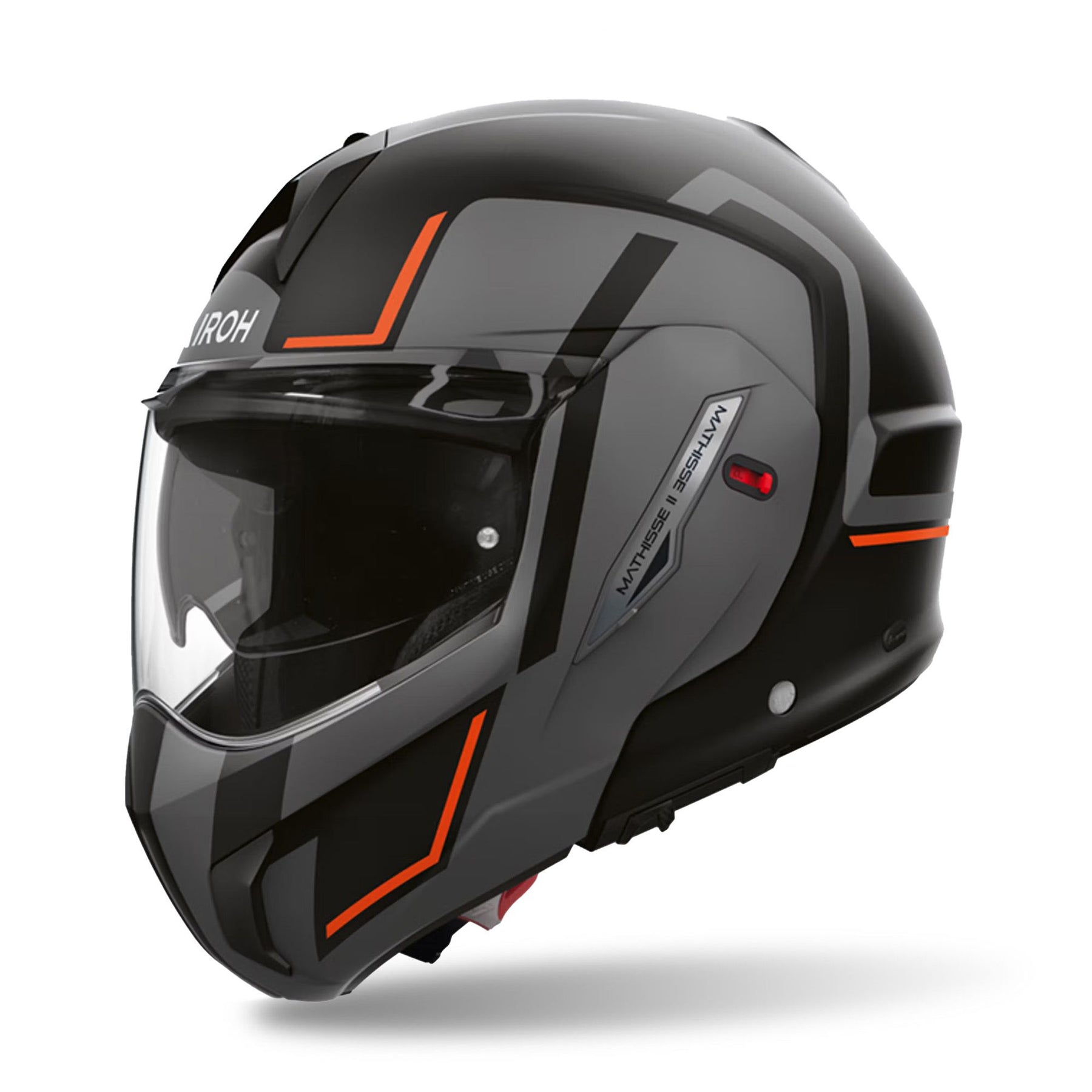 Airoh Mathisse 2 Modular Flip Up Motorcycle Motorbike Helmet - Genius Orange Matt ECE 2206