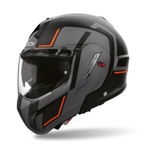 Airoh Mathisse 2 Modular Flip Up Motorcycle Motorbike Helmet - Genius Orange Matt ECE 2206
