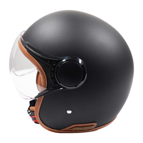Axor Helmet Jet Open Face - Matt Black / Brown