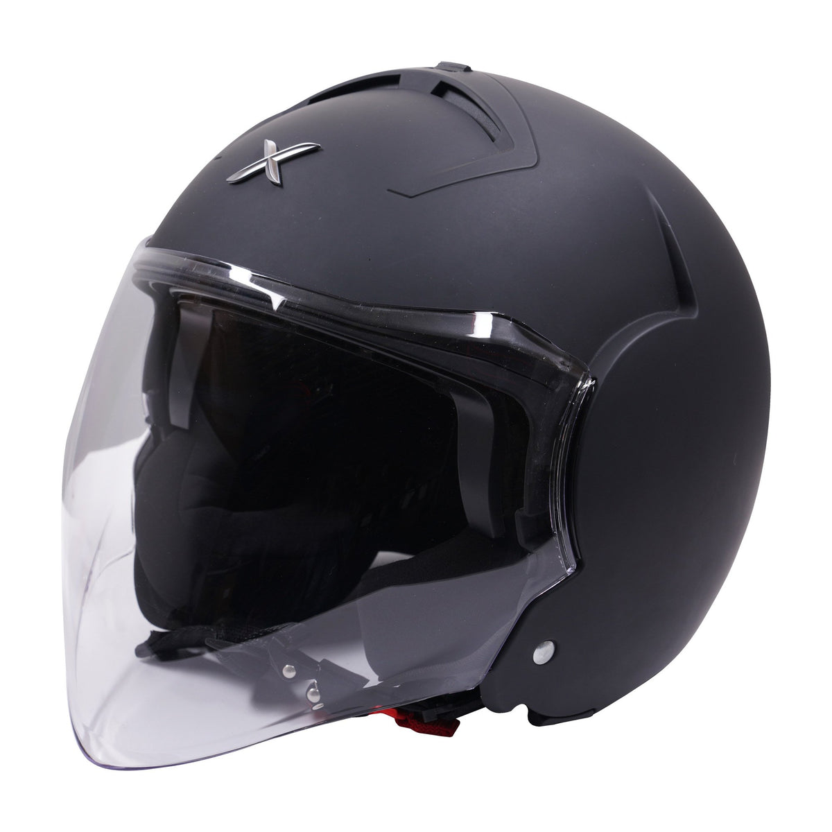 Axor Striker Open Face Motorcycle Motorbike Scooter Helmet – Matt Black