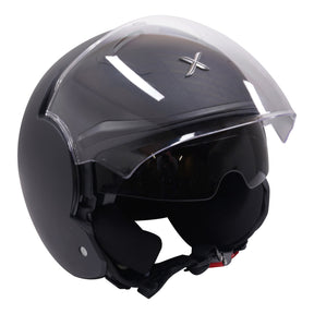 Axor Striker Open Face Motorcycle Motorbike Scooter Helmet – Matt Black