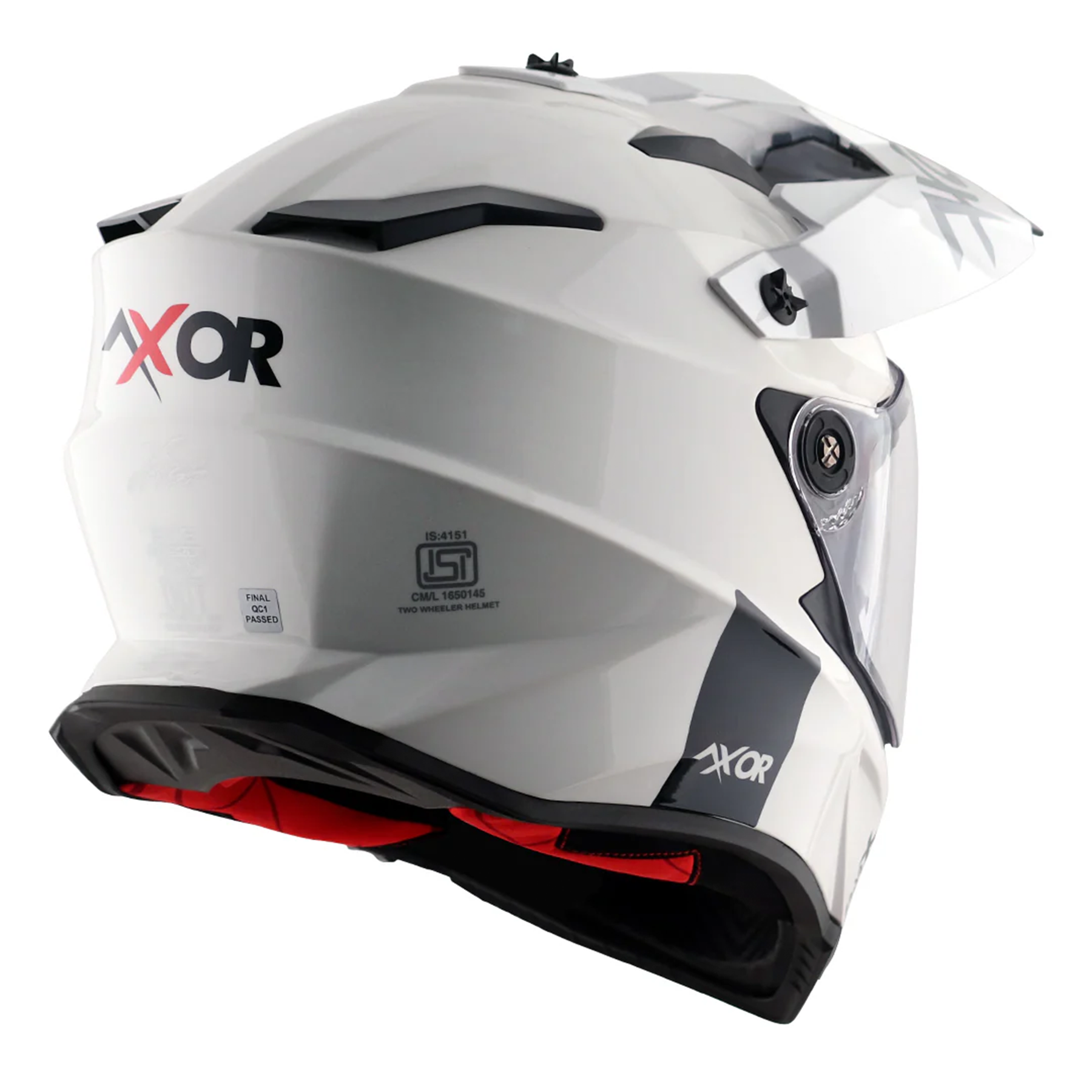 Axor X-Cross Adventure Helmet - Gloss White