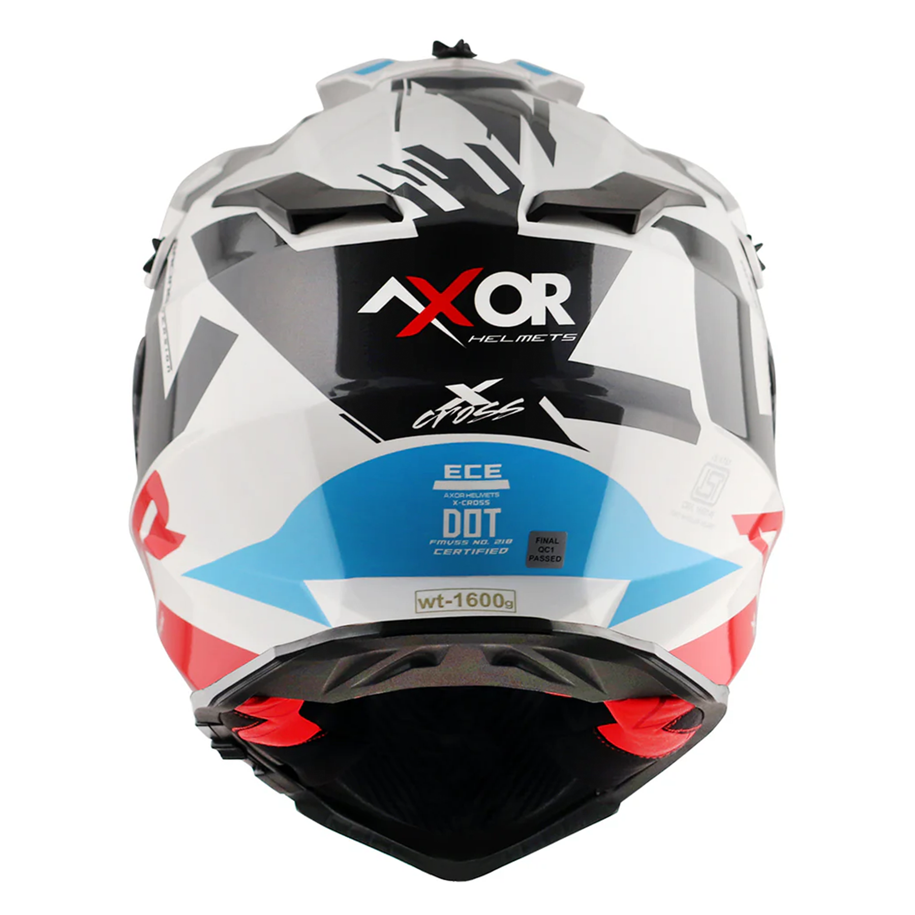 Axor X-Cross Adventure Helmet - White/Red Gloss