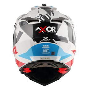 Axor X-Cross Adventure Helmet - White/Red Gloss