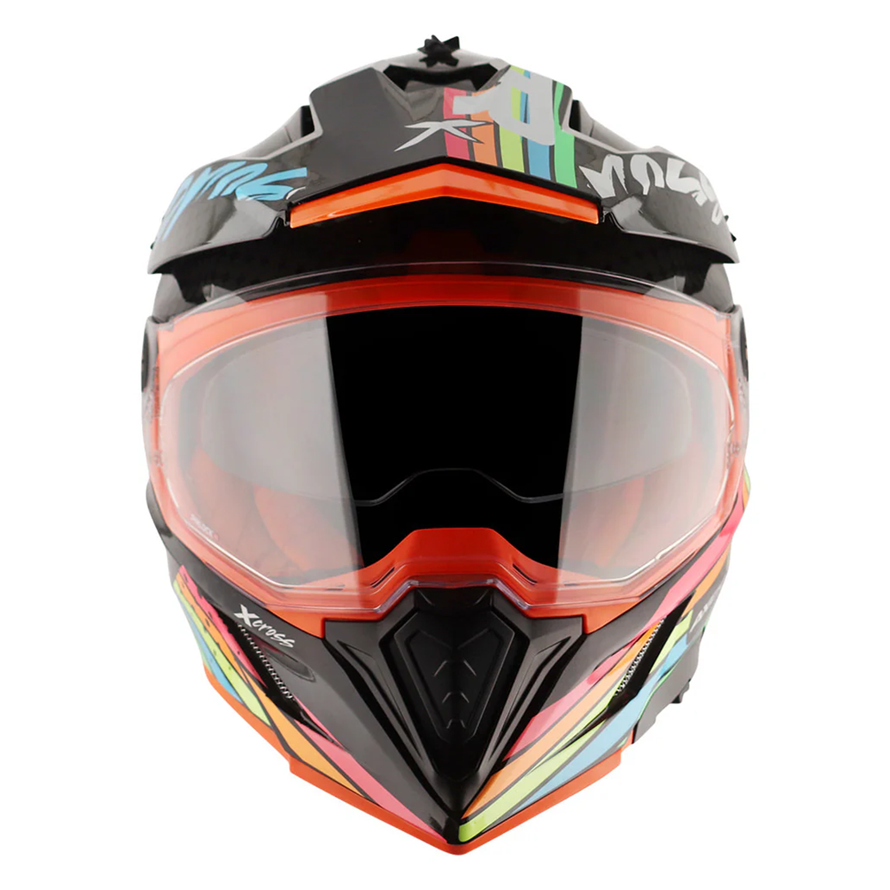 Axor X-Cross Adventure Helmet - Black/Grey Gloss