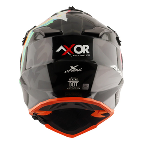 Axor X-Cross Adventure Helmet - Black/Grey Gloss