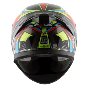 Axor Apex Full Face Helmet - Vivid Black Neon Yellow Gloss